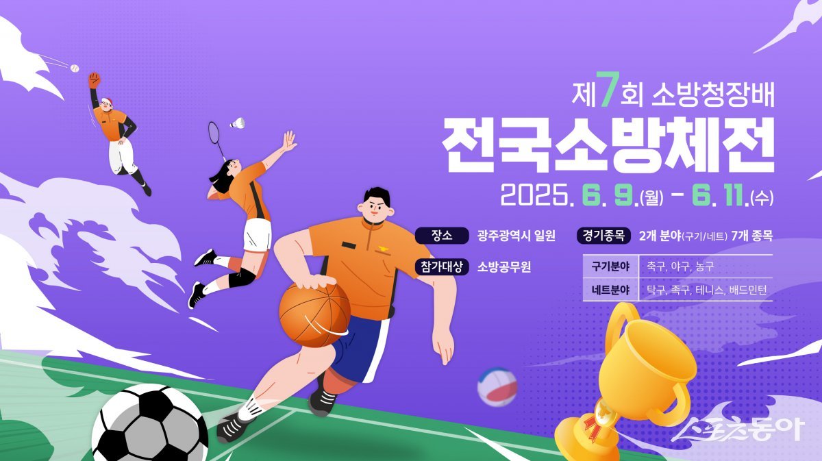 제7회 전국소방체전 포스터. 사진제공=광주광역시