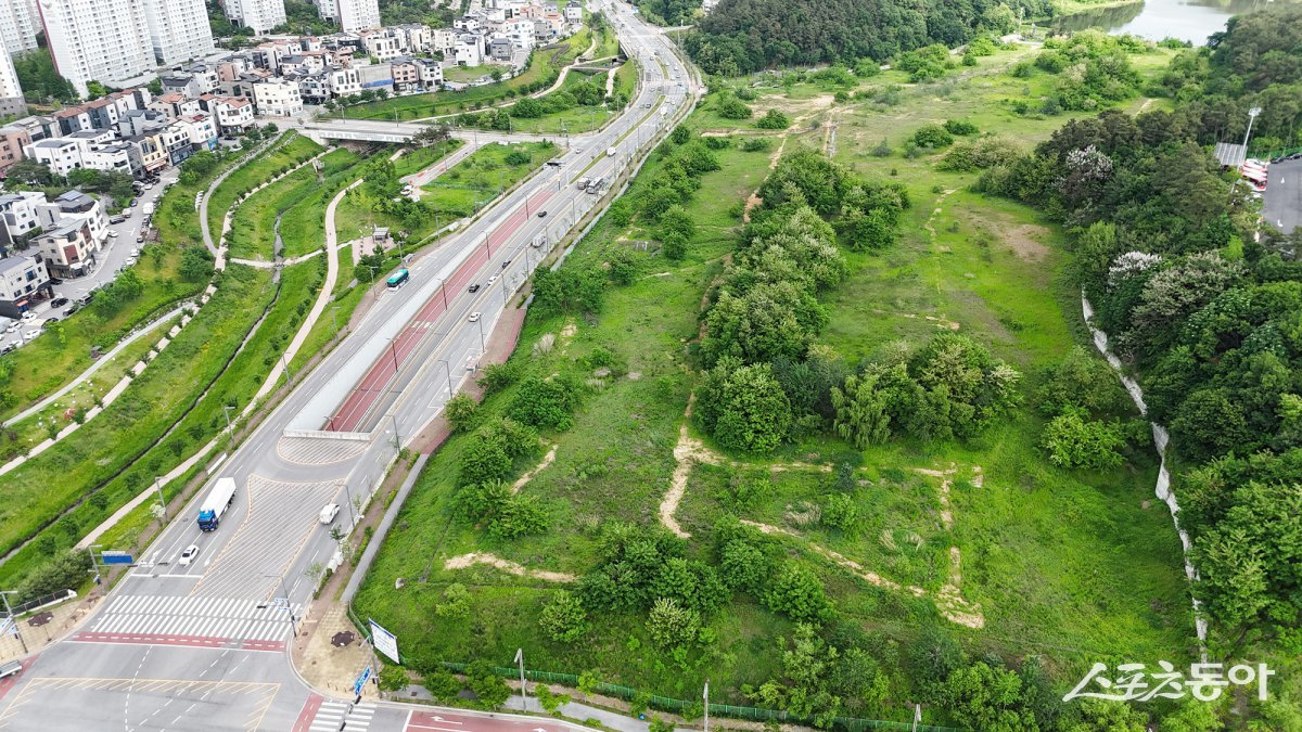 화성시 장지동 1131번지 일원 물류창고 부지 전경. 사진제공｜오산시
