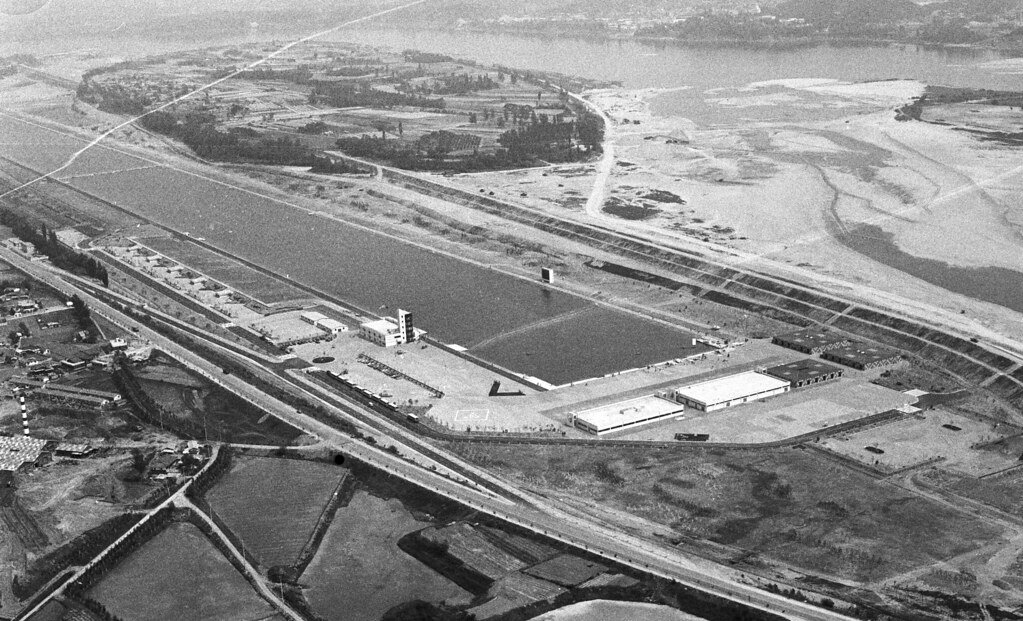 1986년 하남 미사조정경기장 완공 당시 항공 촬영 사진 사진제공|경기도