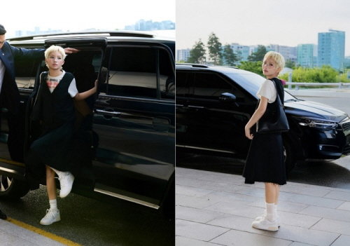 아이들 소연. 사진제공ㅣ코치 코리아(Coach Korea)