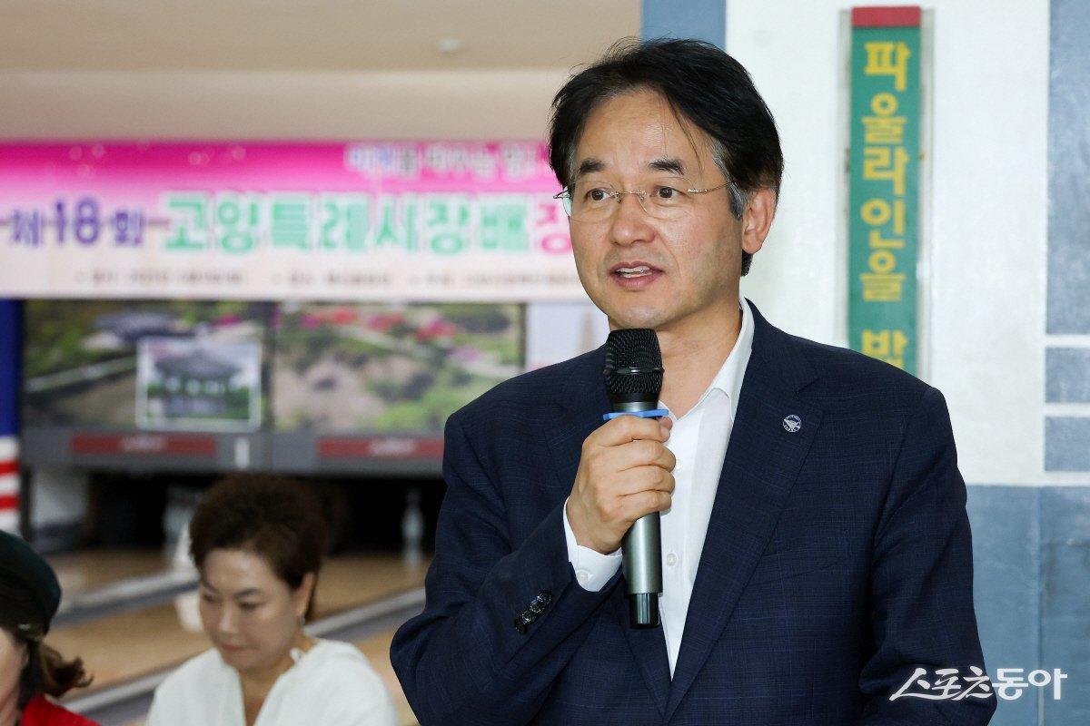 이동환 고양특례시장이 9일 인사말을 하고 있다. 사진제공ㅣ고양시