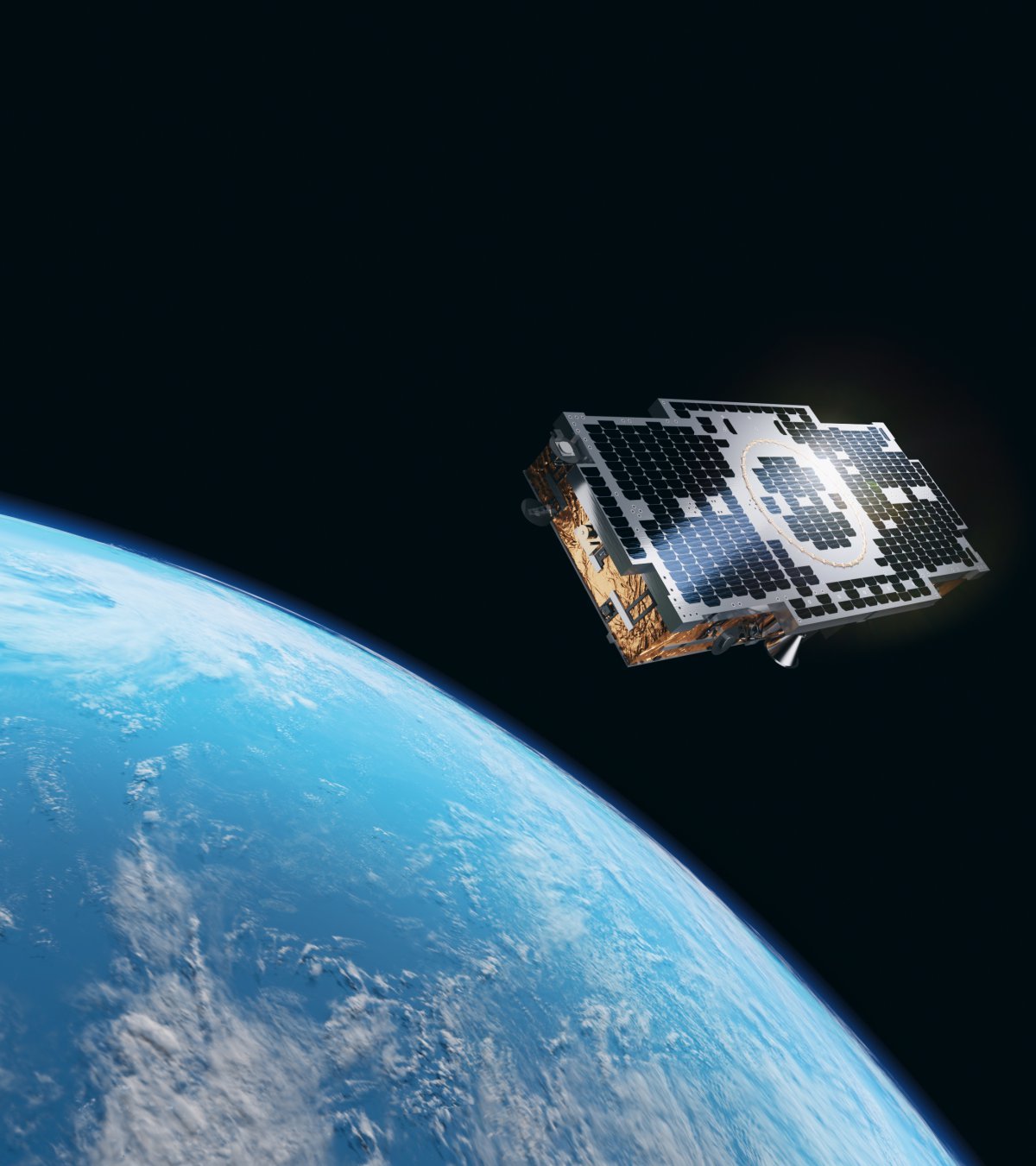 한화시스템이 세계적인 방산 기업 BAE 시스템스와 손잡고 차세대 감시정찰 위성 기술 협력에 나선다. 한화시스템이 개발한 소형 SAR위성 이미지. 사진제공 ｜한화시스템