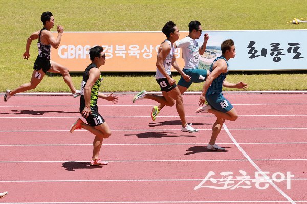 제53회 KBS배 전국육상경기대회 출전 선수들이 최선을 다해 경기에 임하고 있다. 사진제공 ㅣ 예천군