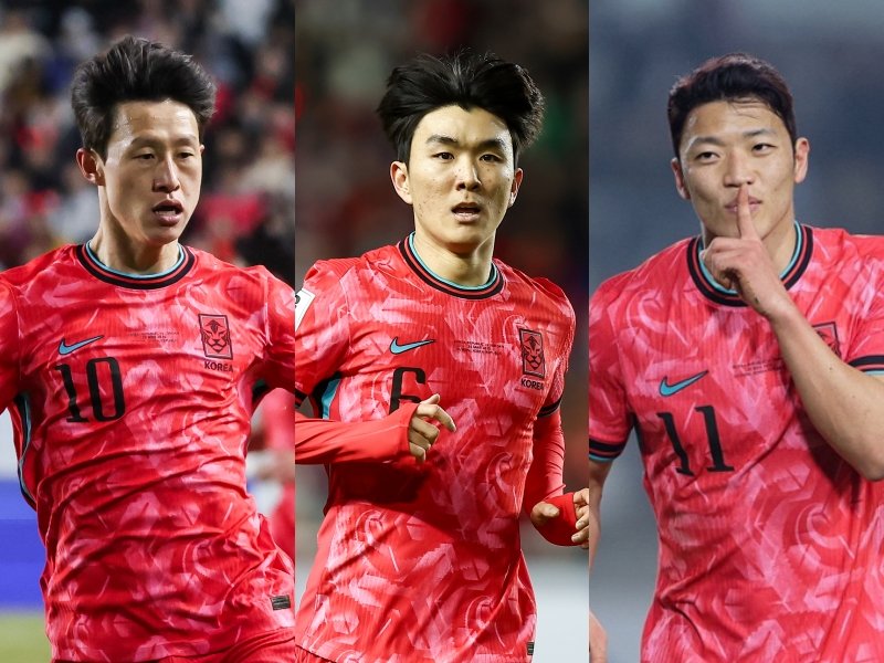 월드컵 본선 무대는 ‘유경험자’인 이재성, 황인범, 황희찬(왼쪽부터)에게도 언제나 간절한 무대다. 사진제공｜대한축구협회