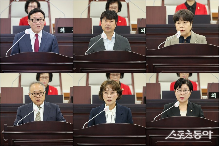 인천 동구의회, 제284회 제1차 정례회 제2차 본회의에서 구정질문을 진행했다. 사진제공｜인천 동구의회