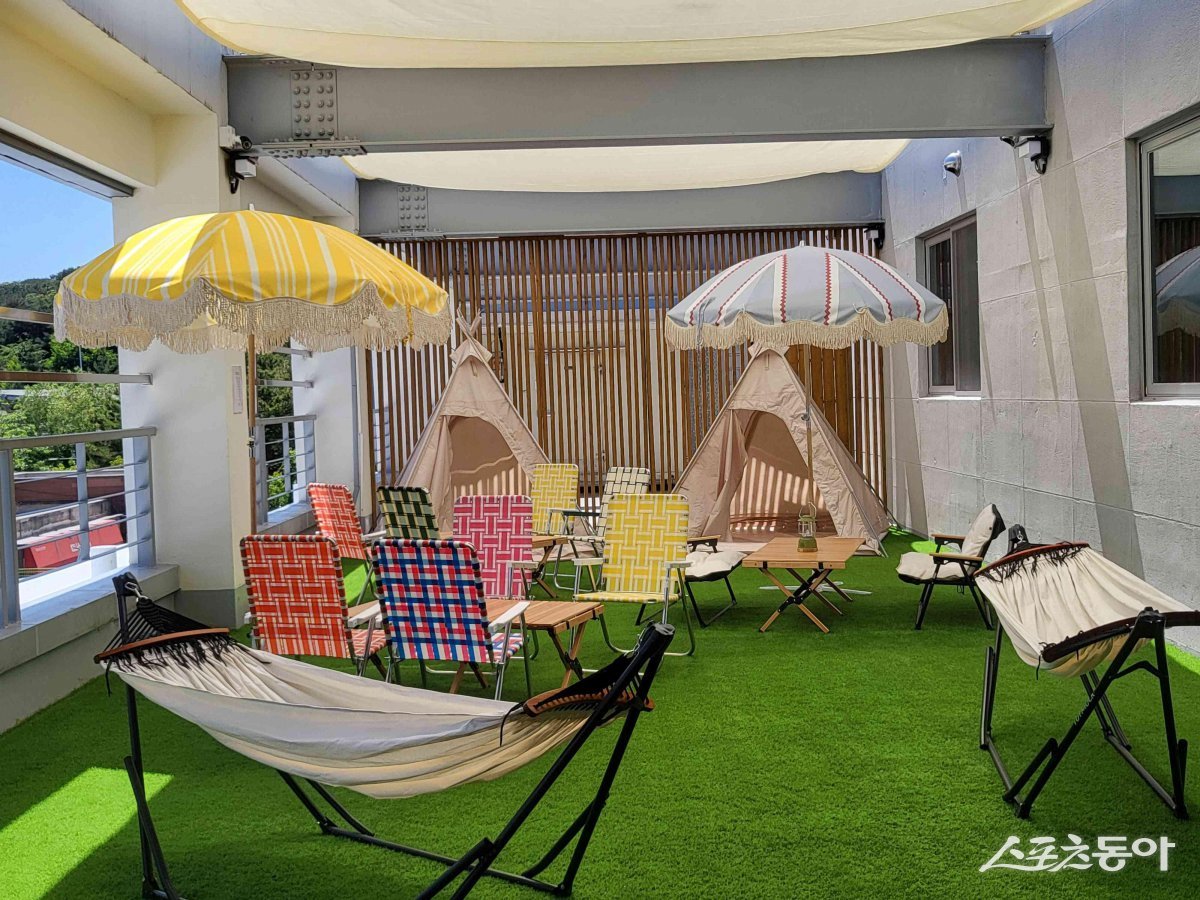 자율공간 야외테라스 캠핑장. 사진제공=광주광역시