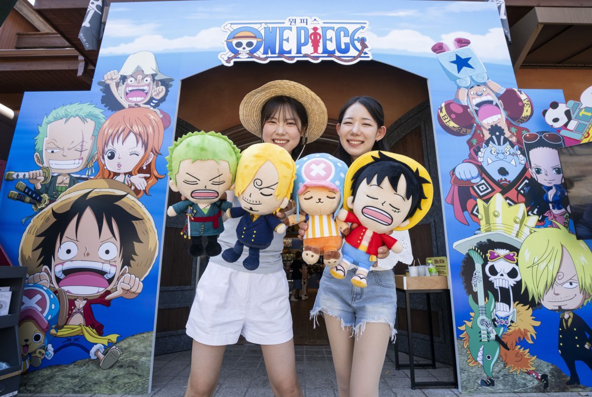 에버랜드 ‘워터 페스티벌’의 원피스 콜라보 포토존          사진제공｜에버랜드