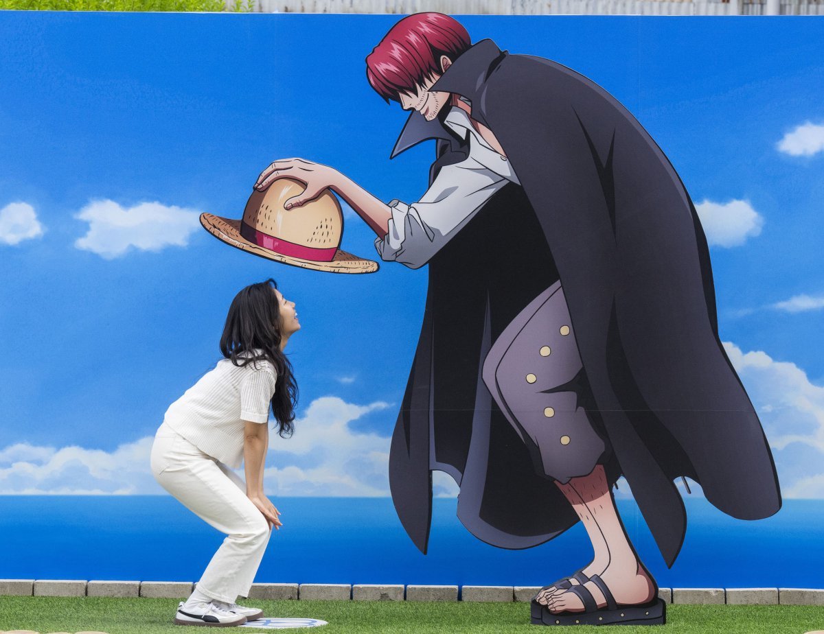 에버랜드 ‘워터 페스티벌’의 원피스 명장면을 따라해볼수 있는 포토존              사진제공｜에버랜드