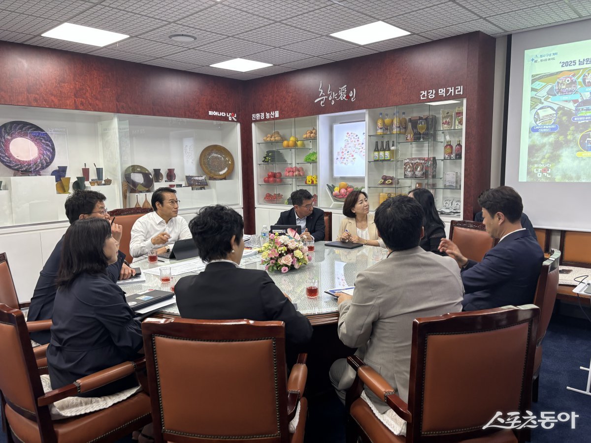 지난 16일 남원시청 시장실에서 열린 ‘2025 남원국제드론제전 with 로봇’ 착수보고회. 사진제공=남원시