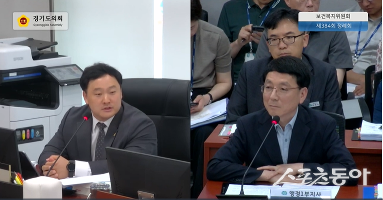 경기도의회 고준호 의원(국민의힘, 파주1)이 지난 6월 16일 진행된 ‘2024 회계연도 경기도 보건건강국 결산심사’에서 경기도의료원의 심각한 재정 악화, 소아응급의료체계의 비효율적 운영, 그리고 전략 없는 예산 투입의 반복을 강하게 지적했다. 사진제공｜고준호 경기도의원
