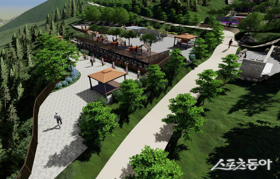 일광산 아침햇살 정원숲 경관사업 조감도. (사진제공=기장군)