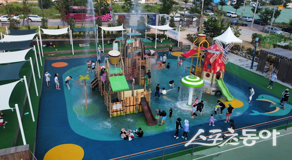 포항 침촌근린공원 물놀이터. 사진제공ㅣ포항시