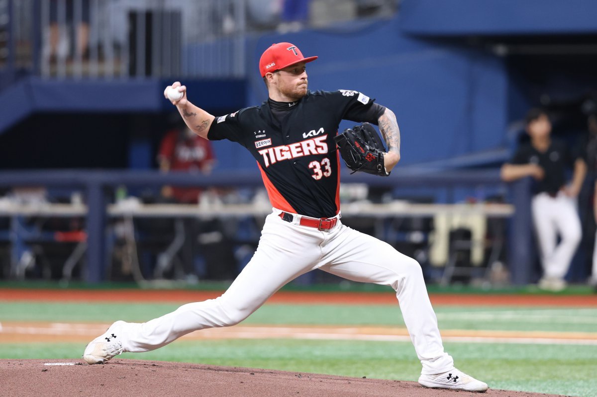 KIA 올러는 25일 고척 키움전에서 선발등판해 6이닝 2실점으로 QS 투구를 선보이며 승리에 힘을 보탰다. 사진제공|KIA 타이거즈