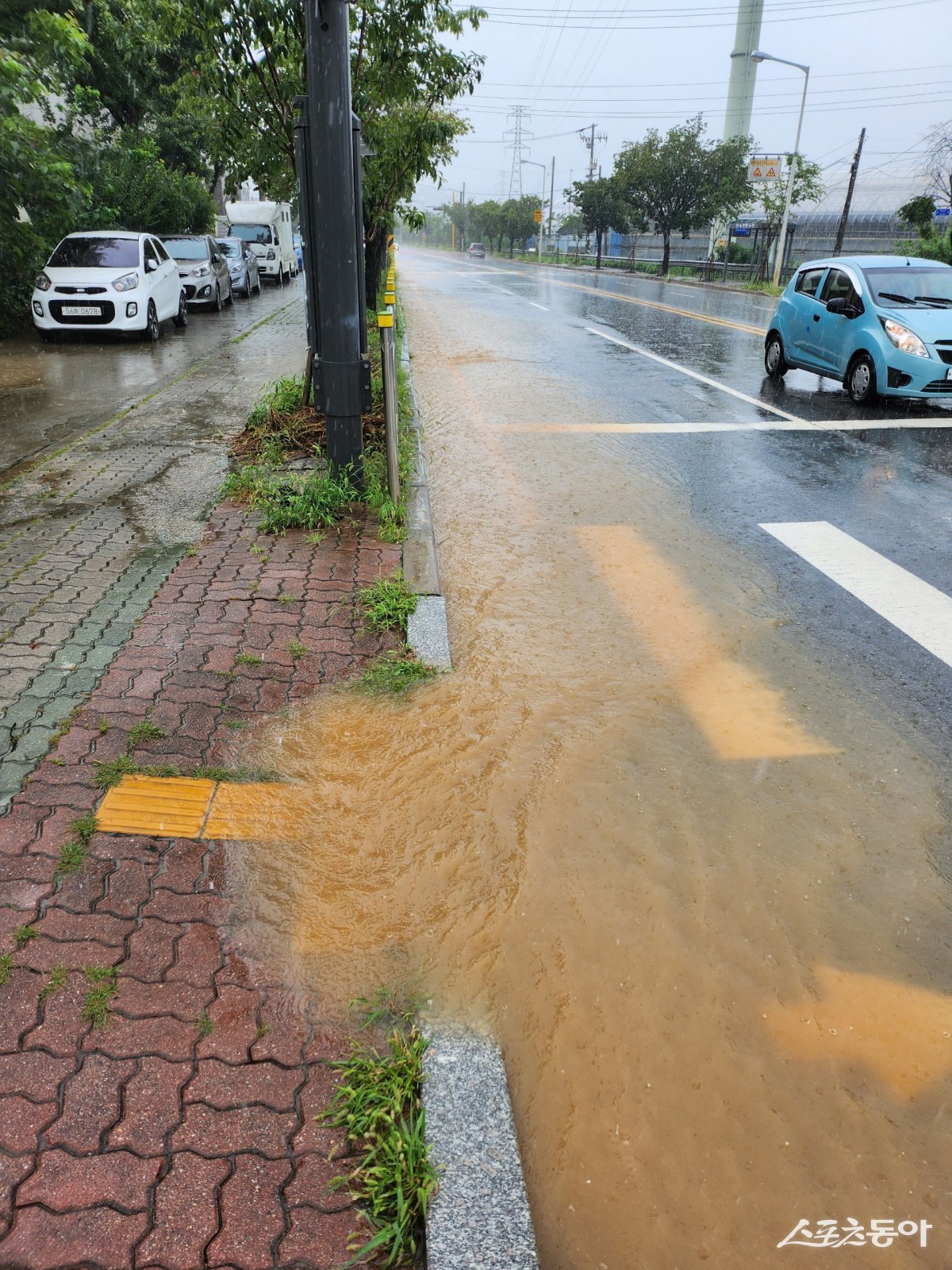경기도의회 고준호 의원(국민의힘, 파주1)이 26일 조리읍 대원1리 동문그린시티 침수 도로 해결을 위한 ‘배수시설 확장공사’ 현장을 찾아, 파주시 관계 부서 및 대원리 주민들과 다음 주부터 본격화될 공사 진행 계획을 공유하고 주민 의견을 청취했다. 사진제공|경기도의회 고준호 의원