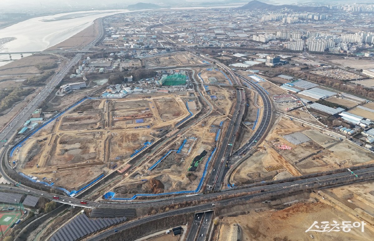 일산테크노밸리 조성 현장. 사진제공ㅣ고양시