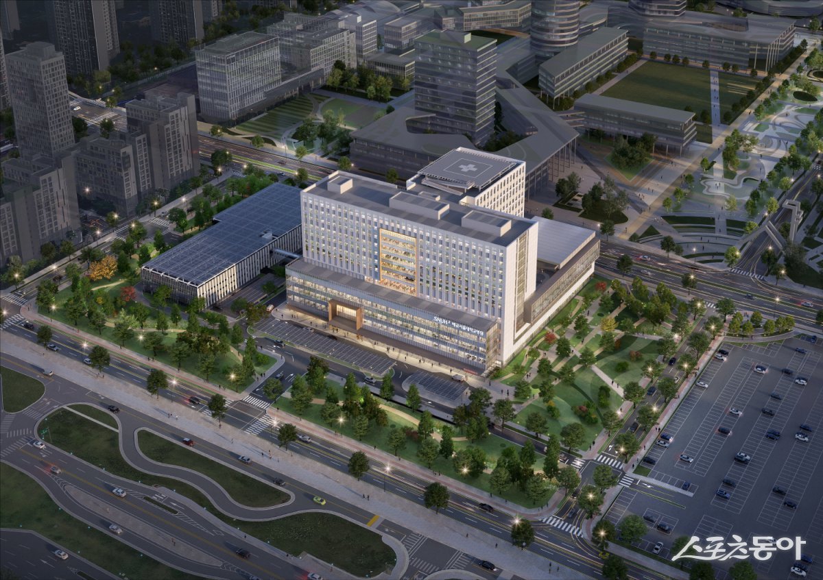 올해 착공 예정인 시흥배곧서울대병원 조감도. 사진제공｜시흥시