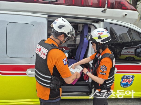 대구소방안전본부는 본격적 무더위 시작과 함께 ‘폭염구급대’를 운영하고 있다. 사진제공 ㅣ 대구시