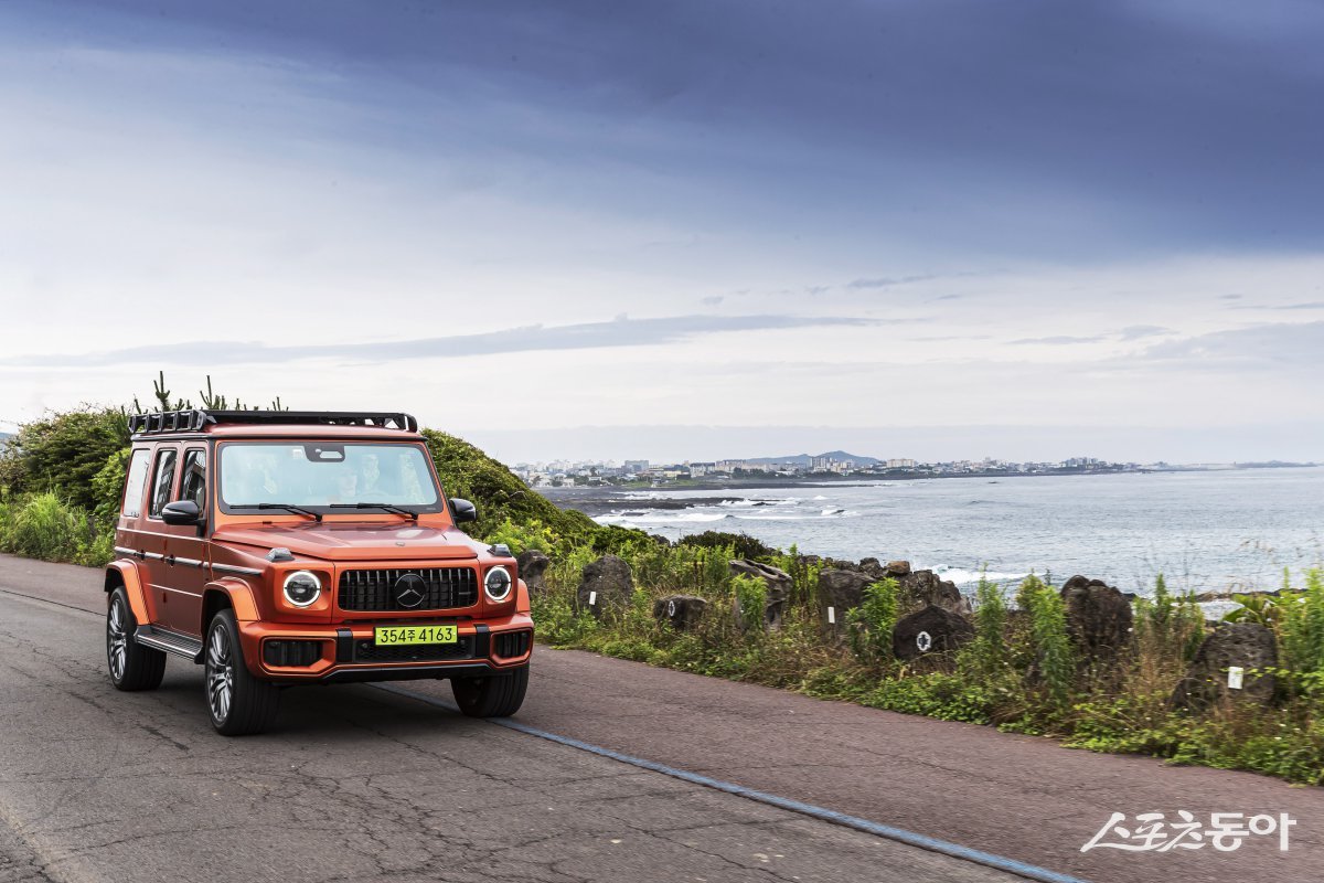 제주에서의 럭셔리 레저 라이프와 가장 잘 어울리는 메르세데스-AMG G 63 오프로드 패키지 프로 모델. 사진제공 ｜메르세데스-벤츠 코리아