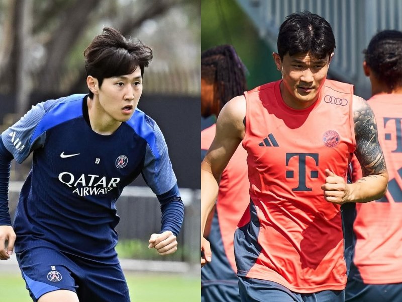 한국축구는 EPL 계보가 끊길 위기에 처했을 뿐 아니라 아예 유럽 빅리거들이 사라질 판이다. PSG 이강인(왼쪽)과 바이에른 뮌헨 김민재만 빅리거로 분류할 수 있는 상황이다. 사진출처|PSG, 바이에른 뮌헨 페이스북