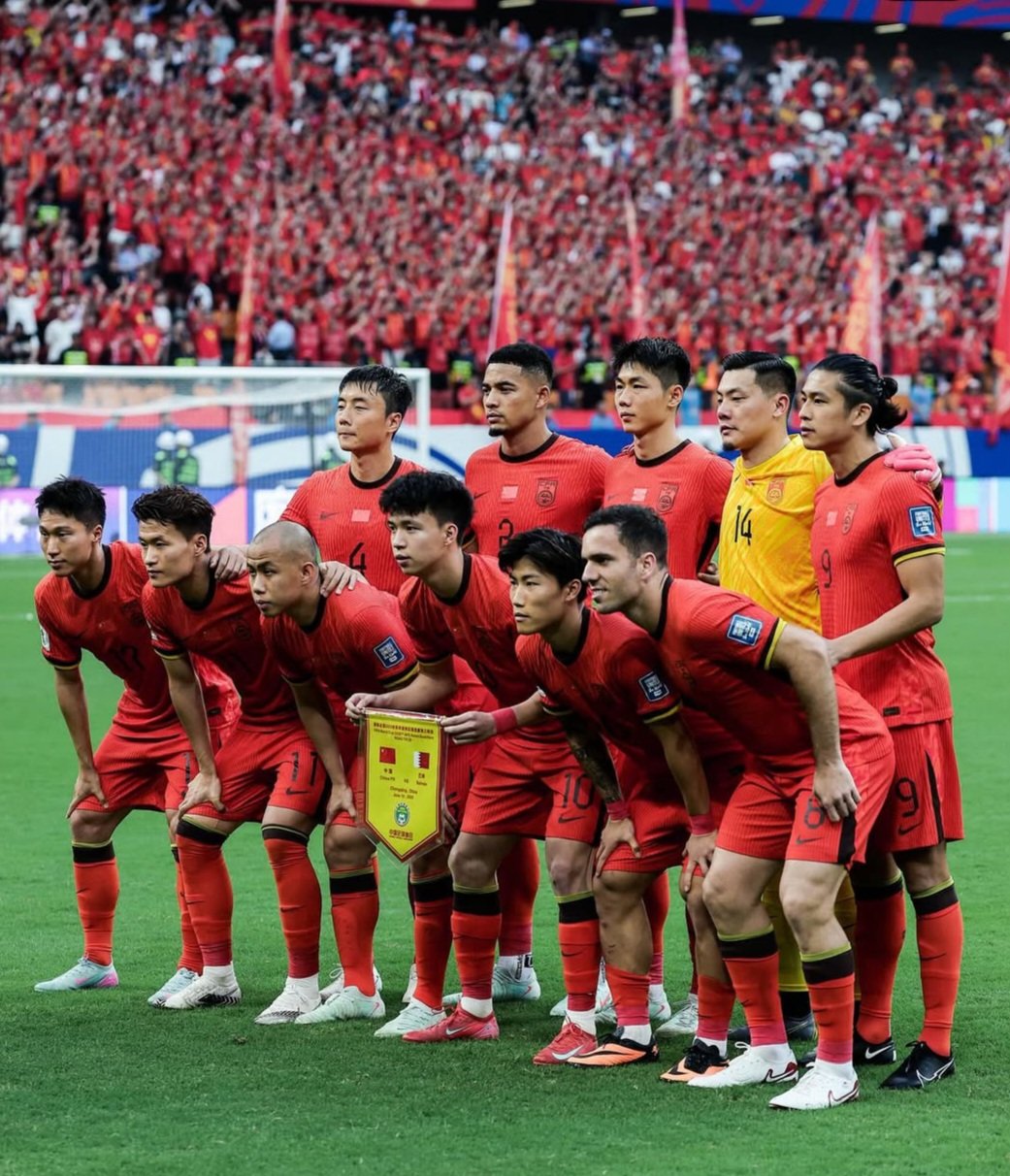 중국축구대표팀. 사진출처｜소후닷컴