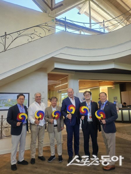 대구시가 2027 세계사격선수권대회 유치 현지 활동을 펼쳤다. 사진제공 ㅣ 대구시