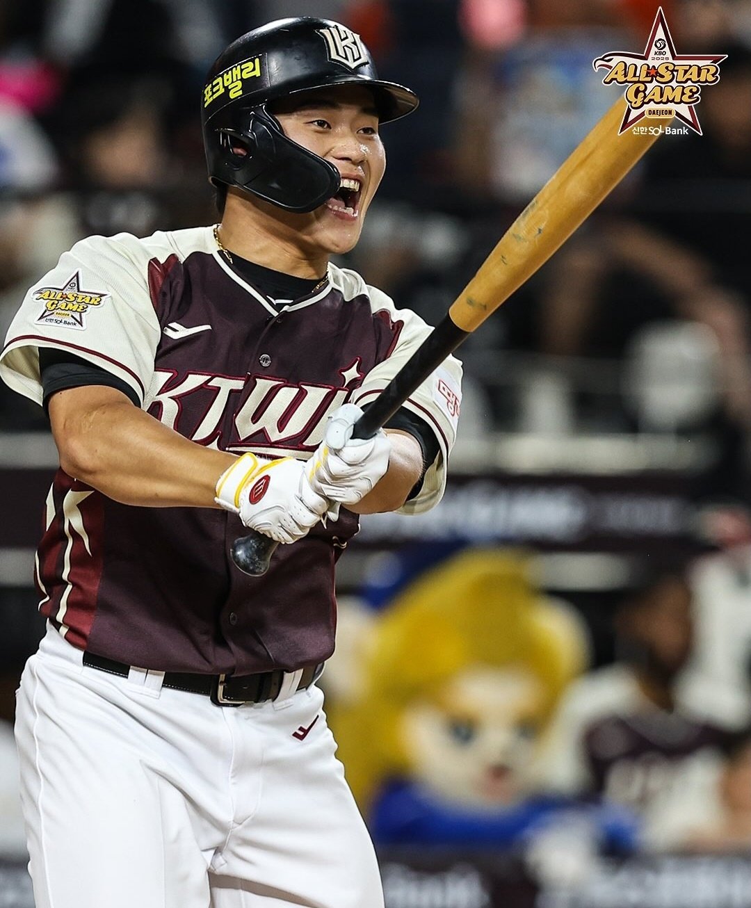 KT 박영현(사진)은 12일 대전 한화생명볼파크에서 열린 2025 올스타전에서 타자로 나서 마무리투수 김서현을 상대한 소감을 밝혔다. 사진출처|KBO 공식 인스타그램