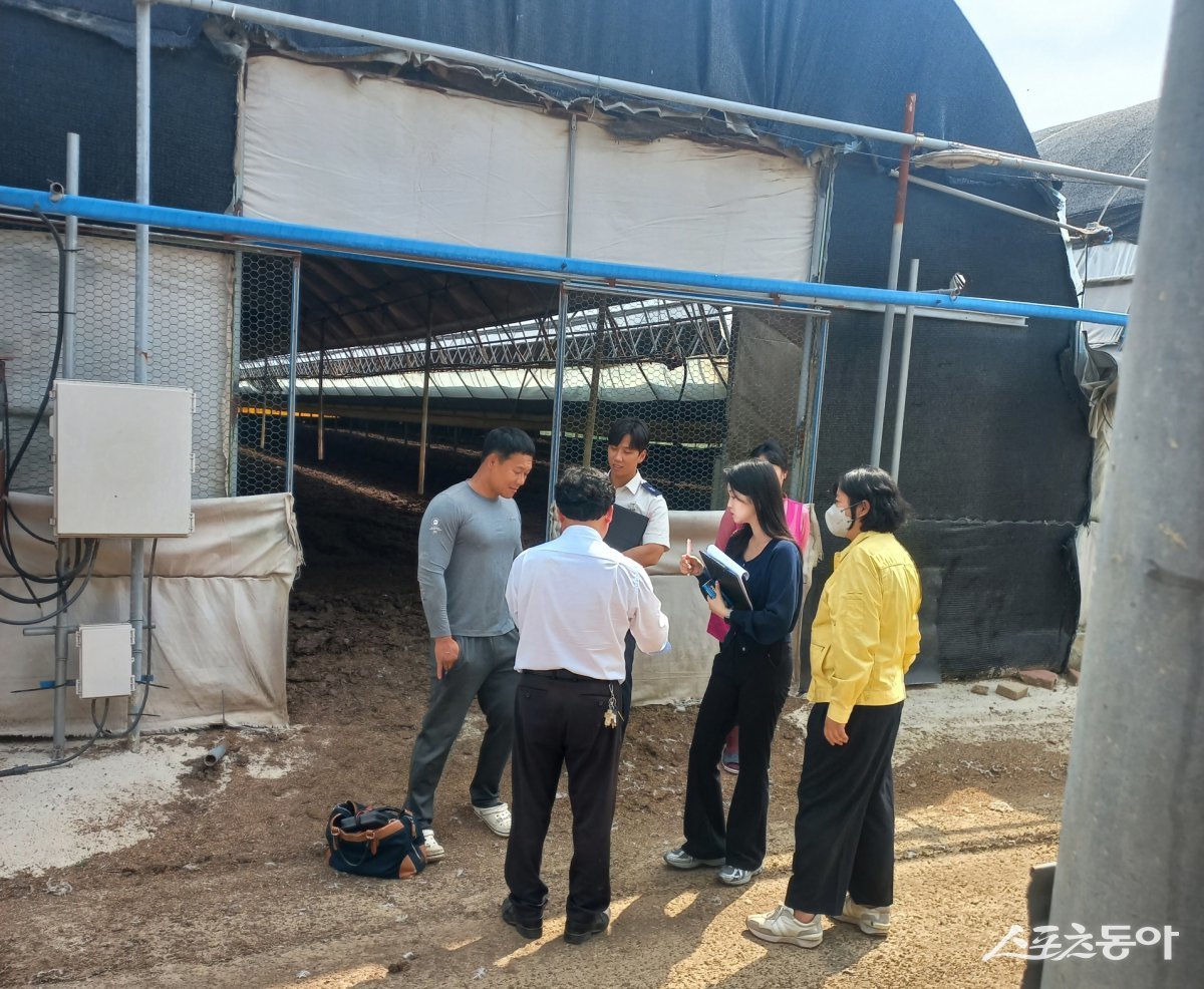 축사화재 합동 컨설팅. 사진제공=전남도