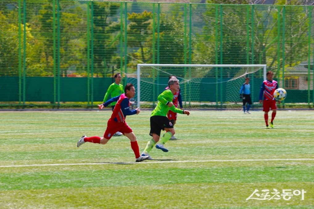 벌교스포츠센터에서 열린 생활체육대회 축구경기 현장. 사진제공=보성군