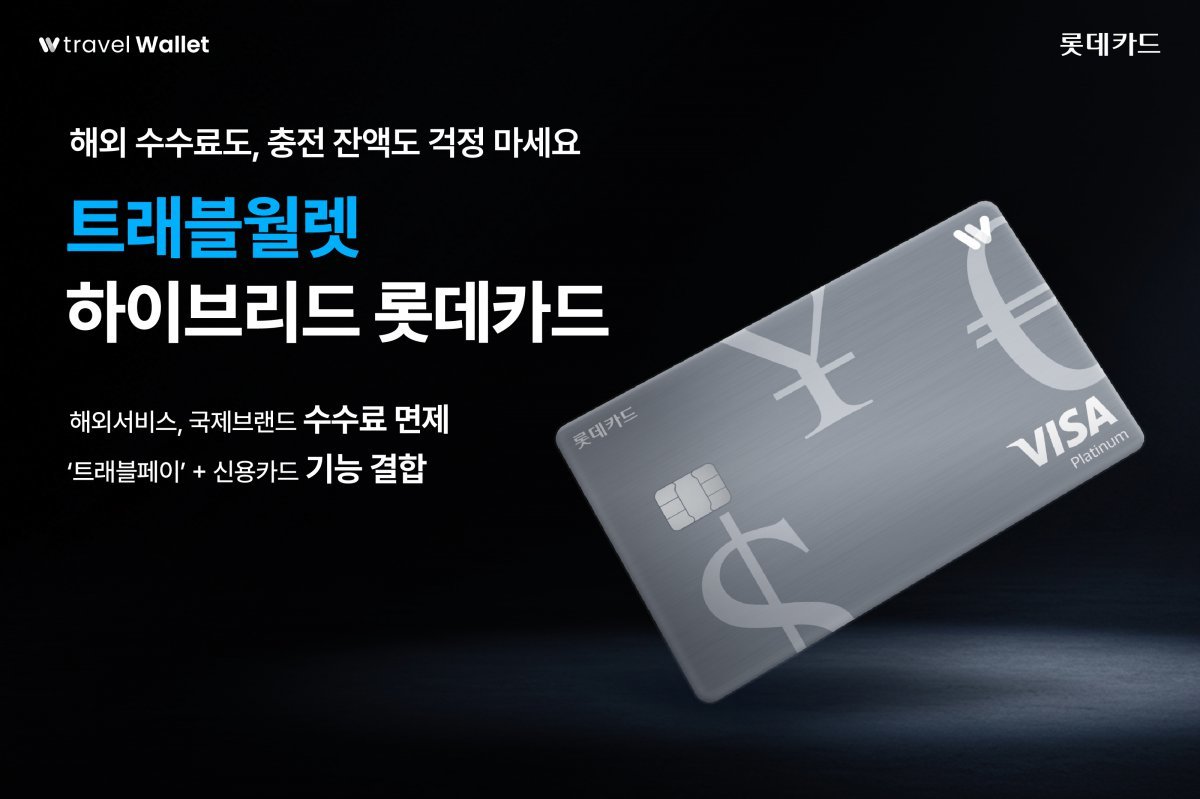 트래블월렛 하이브리드 롯데카드. 사진제공|롯데카드