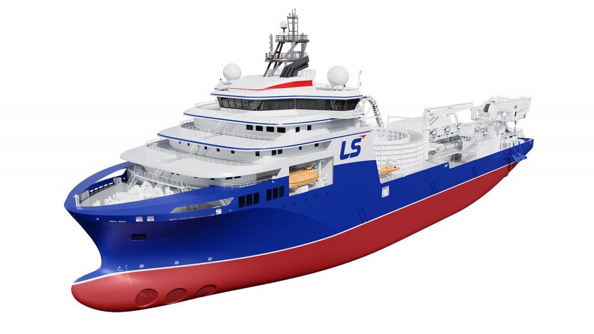 LS마린솔루션이 베트남 호찌민시에 영업사무소를 개설하고, 아시아·태평양 지역 해저 인프라 구축 시장에 본격 진출한다. LS마린솔루션 신규 포설선(CLV) 조감도. 사진제공 |LS마린솔루션