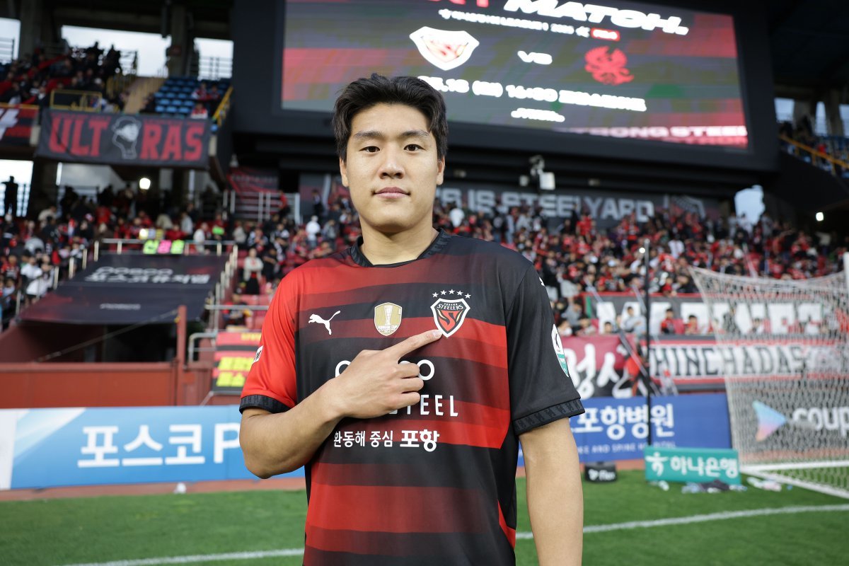 포항 이호재는 올 시즌 꾸준한 득점능력을 유지하며 팀의 주포로 활약하고 있다. E-1 챔피언십 대표팀 명단에도 이름을 올리며 2026북중미월드컵 출전까지 노리겠다는 각오다. 사진제공|한국프로축구연맹