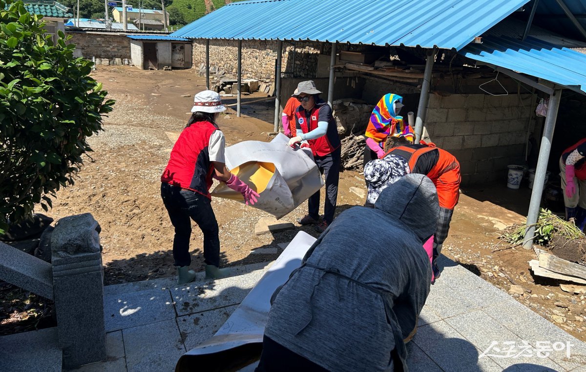 부산진구, 자매도시 합천에 신속한 복구 인력과 성금 지원. (사진제공=부산진구)