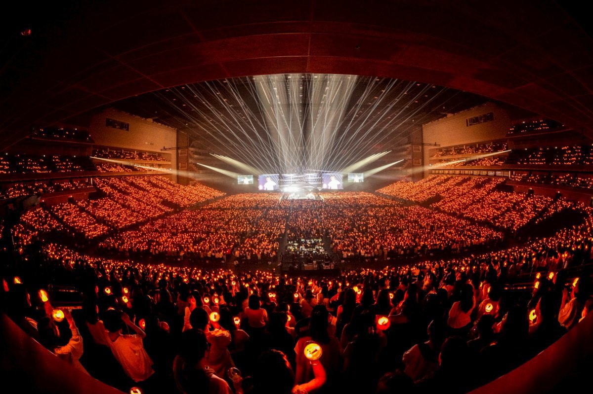 5만4000명에 달하는 관객 동원 기록을 세운 일본 사이타마 슈퍼아레나 공연 사진제공|田中聖太郎写真事務所
