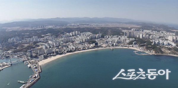 포항 환호공원~영일대해수욕장 해상 구간 전경. 사진제공ㅣ포항시