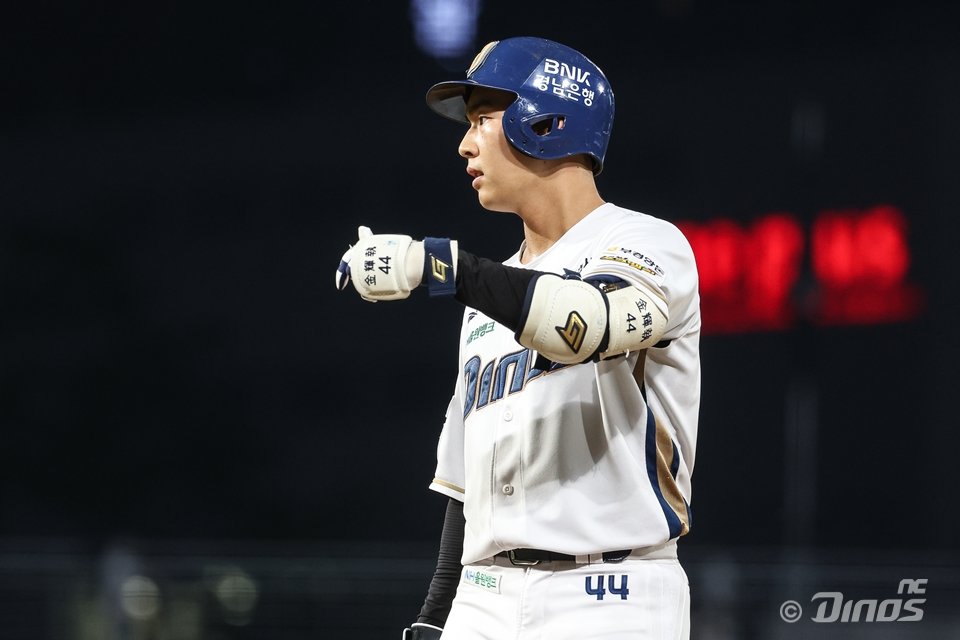 NC 김휘집은 전반기 타격 부진에 시달리며 마음고생을 했다. 그는 현재 성장통을 겪는 것이 아닌, 자신의 실력이 드러나는 한 해라고 냉정하게 진단하며 반등을 다짐했다. 사진제공｜NC 다이노스