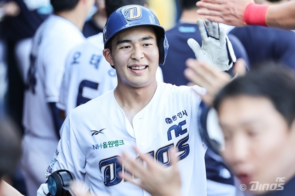 NC 김휘집은 전반기 타격 부진에 시달리며 마음고생을 했다. 그는 현재 성장통을 겪는 것이 아닌, 자신의 실력이 드러나는 한 해라고 냉정하게 진단하며 반등을 다짐했다. 사진제공｜NC 다이노스
