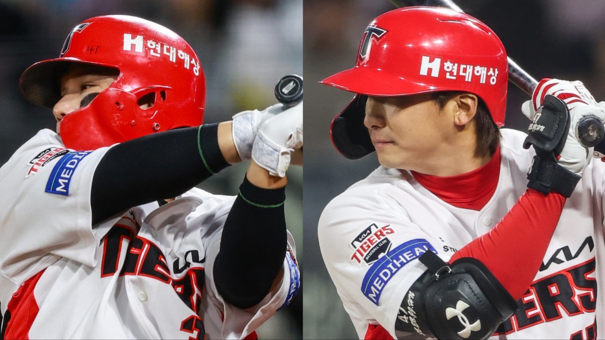 KIA는 주포 김선빈(왼쪽)과 나성범의 복귀에 많은 기대를 했지만, 그들의 침체기가 길어지고 있어 고민이 크다. 사진제공｜KIA 타이거즈