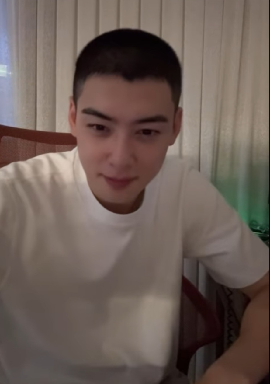 차은우.  SNS 캡처