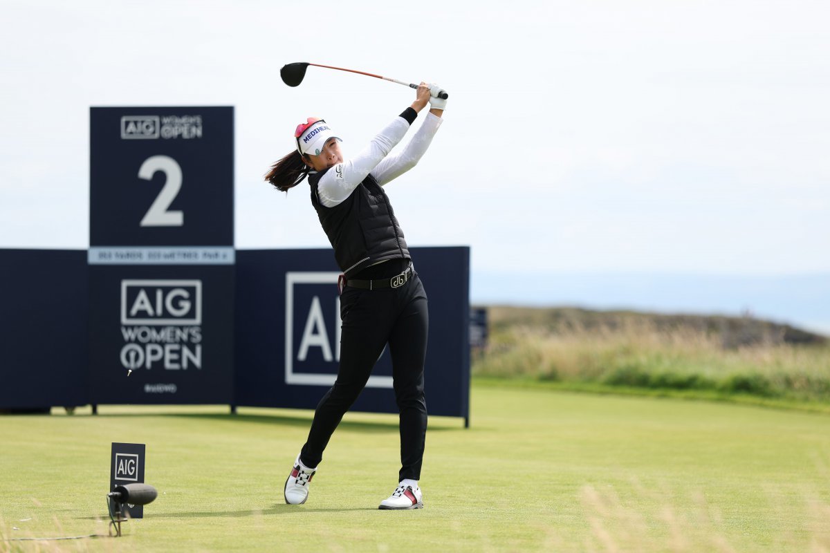 AIG 여자 오픈 3라운드에 나선 김아림의 플레이 모습. 사진제공 | R&A