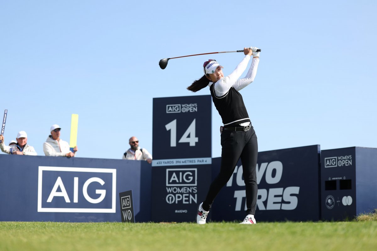 AIG 여자 오픈 3라운드에 나선 김아림의 플레이 모습. 사진제공 | R&A