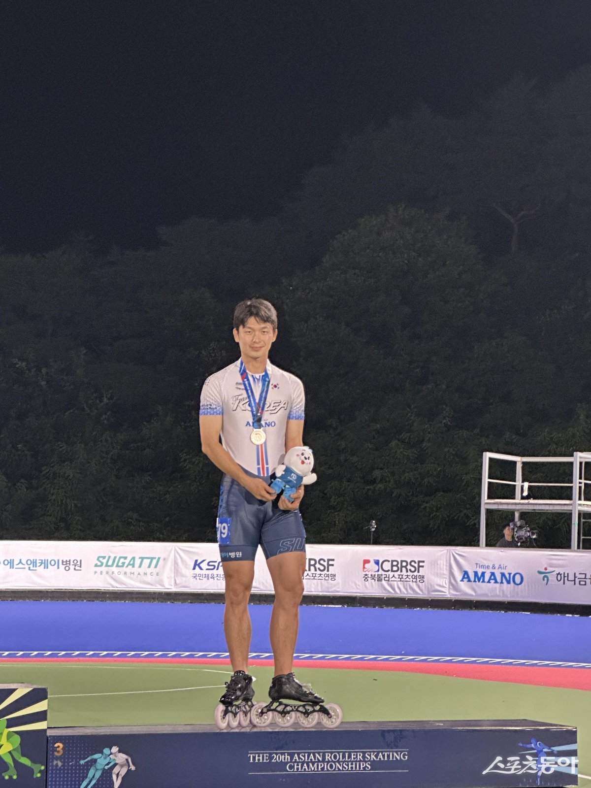 부산 서구청 소속 인라인 롤러팀 박현웅 선수, 은1 동2 획득 쾌거. (사진제공=부산 서구청)