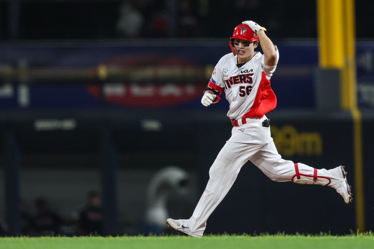 KIA 오선우는 데뷔 7년차인 올해 최고의 활약을 펼치고 있다. 그는 규정 타석 진입을 이룬 자신에게 뿌듯해하며 꾸준한 활약을 펼치리라 다짐했다. 사진제공｜KIA 타이거즈