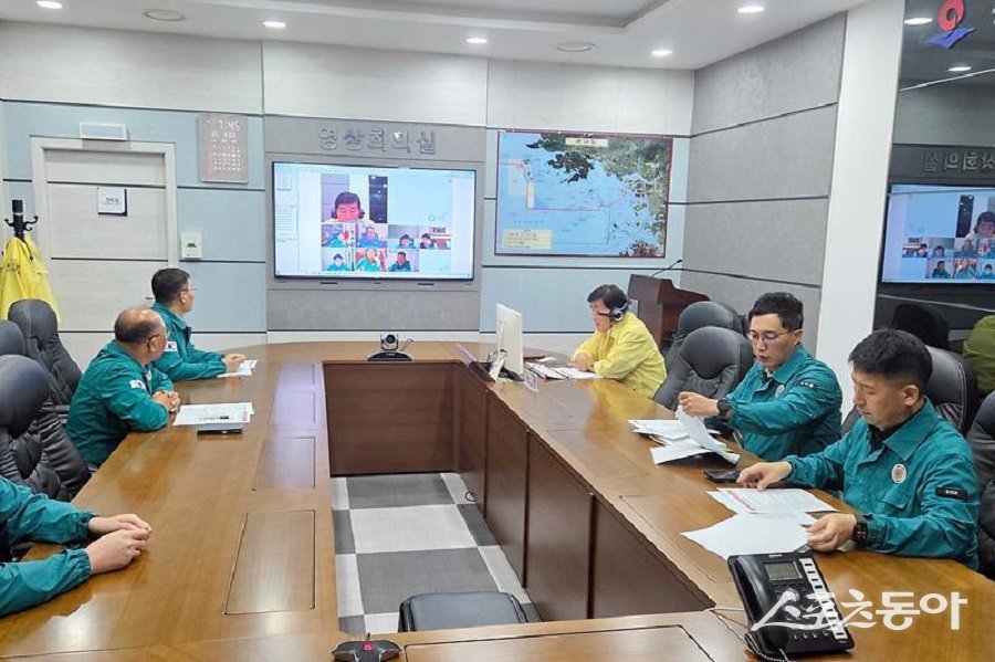 옹진군, 호우관련 긴급 대책회의를 진행했다. 사진제공|옹진군청