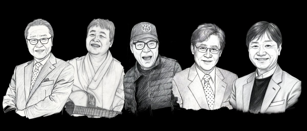 송창식, 조영남, 윤형주, 김세환, 이상벽, ‘쎄시봉’ 57년만의 완전체 무대.