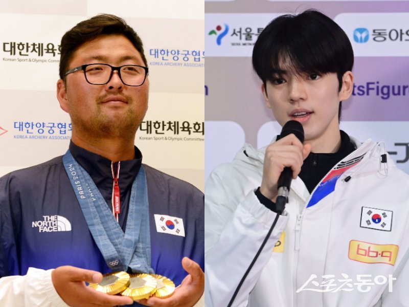 대한체육회는 선수위원회 부위원장으로 하계 종목은 양궁의 김우진(왼쪽), 동계 종목은 피겨스케이팅의 차준환을 지명했다고 5일 밝혔다. 스포츠동아DB