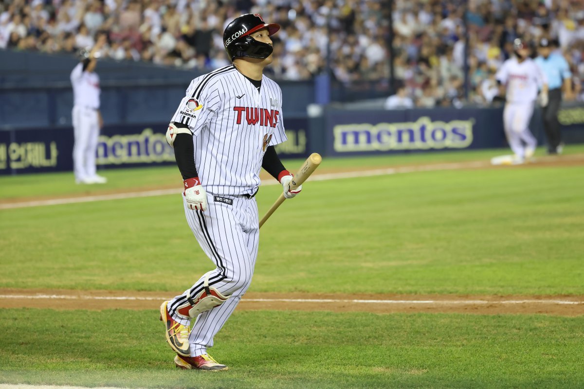 LG 문보경은 2일 대구 삼성전에서 올해 20번째 홈런을 쏘아 올렸다. 2년 연속 20홈런이다. 사진제공|LG 트윈스