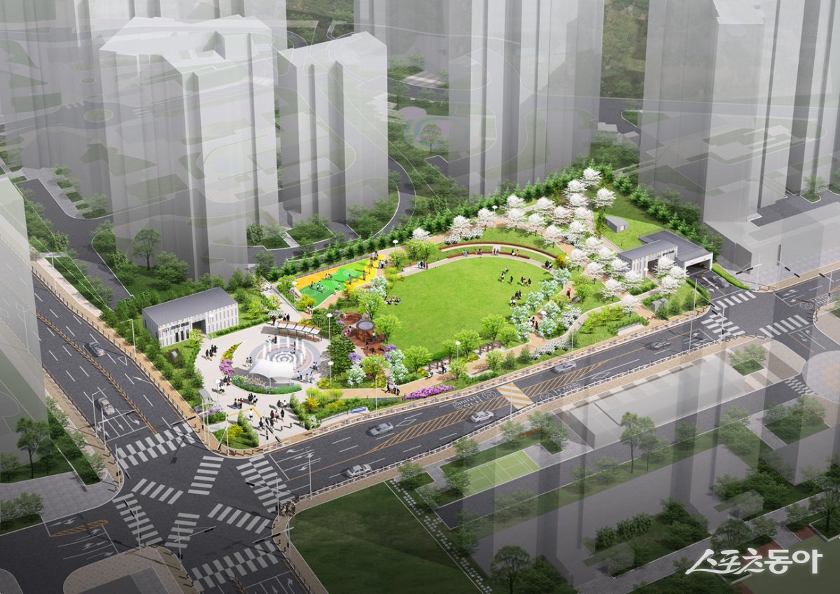 이천시(시장 김경희)는 도심 내 만성적인 주차난을 해소하고 시민 편의를 증진하기 위해 증포3지구 문화공원 부지 내에 지하 1층, 총 151면 규모의 공영주차장 조성 사업을 추진한다(조감도). 사진제공|이천시