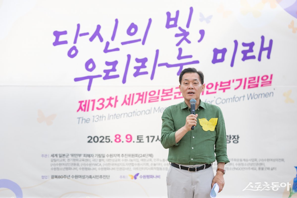 이재준 수원시장이 인사말을 하고 있다. 사진제공|수원시