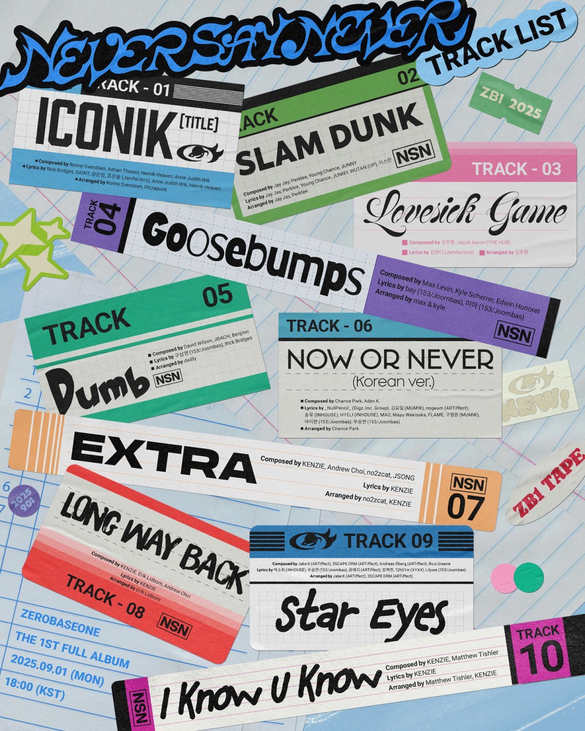 그룹 제로베이스원이 정규 1집 트랙리스트를 공개하며 기대감을 끌어올렸다. 사진제공 | 웨이크원