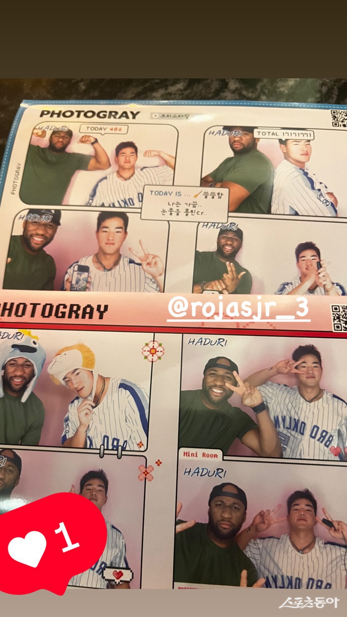 KT 안현민과 멜 로하스 주니어. 사진출처|안현민 인스타그램 캡처